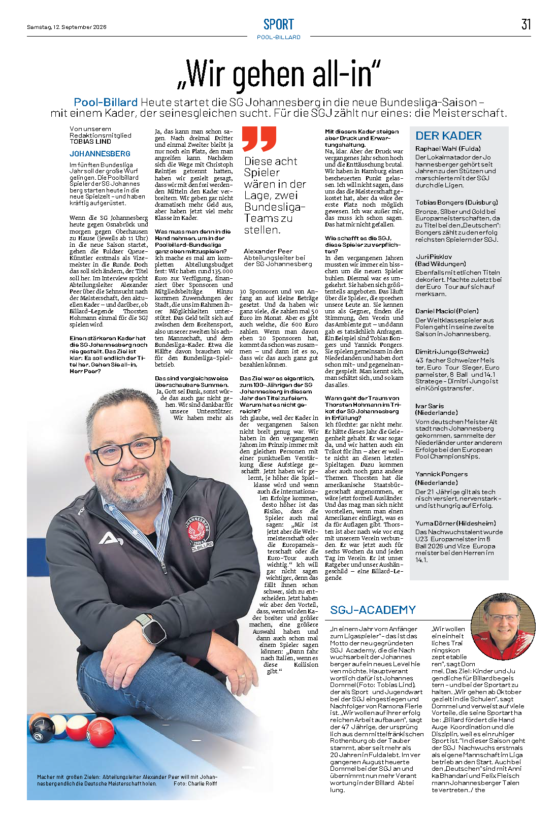 Presseartikel vom 12.09.2026